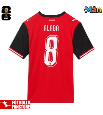Österrike David Alaba #8 Hemmatröja VM 2026 Kortärmad
